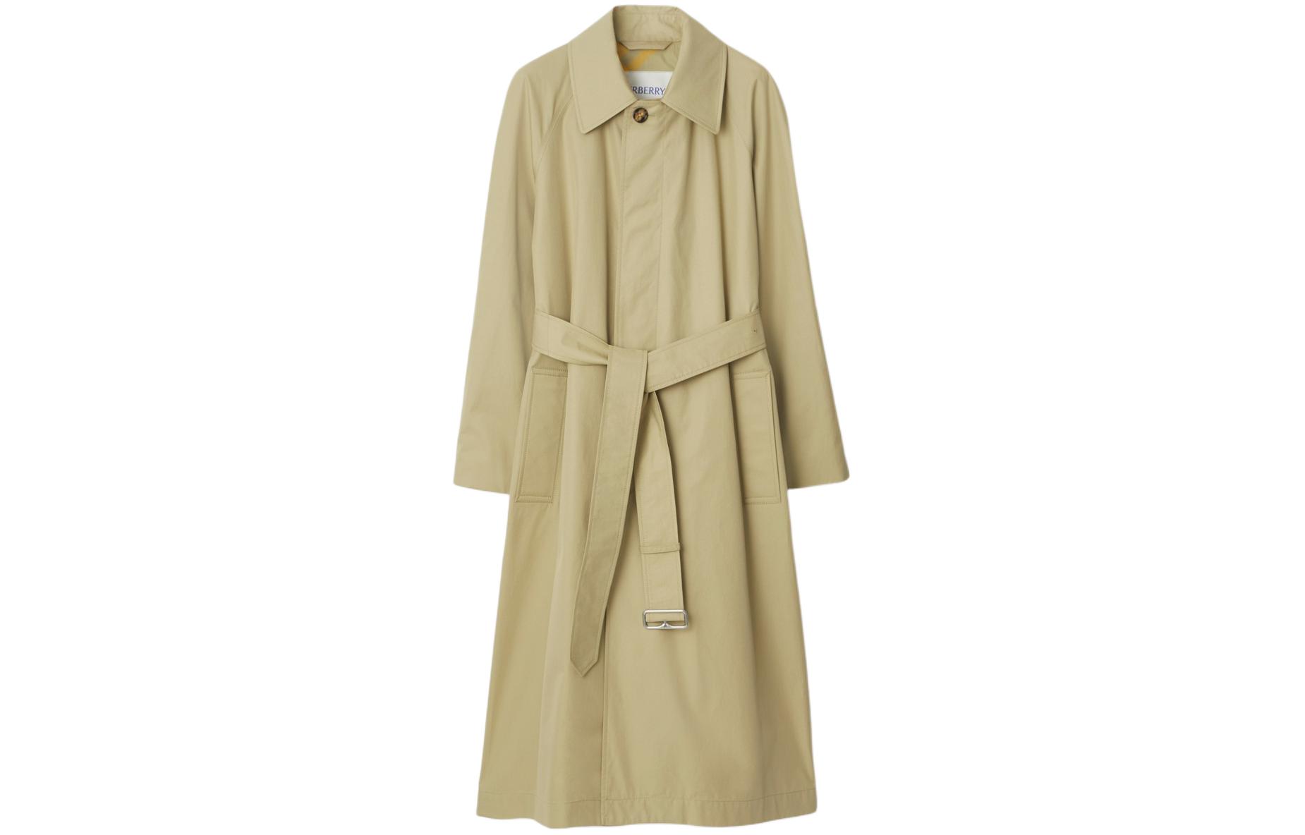 Order (W) Abrigo Burberry Bradford Corto Caqui Clásico de Corte Holgado. 80778611