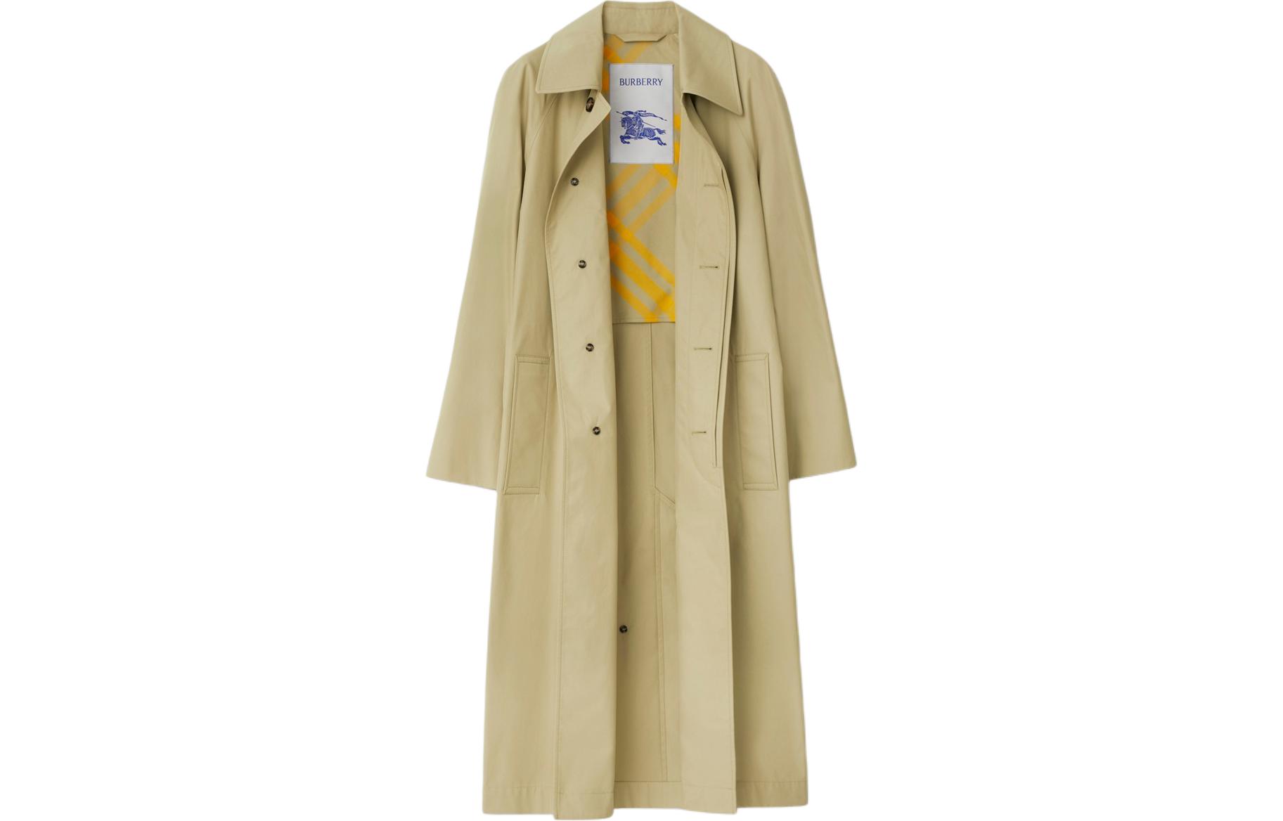 Lookbook (W) Abrigo Burberry Bradford Corto Caqui Clásico de Corte Holgado. 80778611