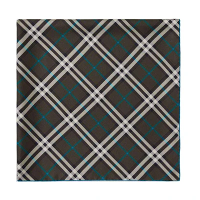 (Women) Burberry Silk Scarf with Checkered Design - Multicolor. 8090752