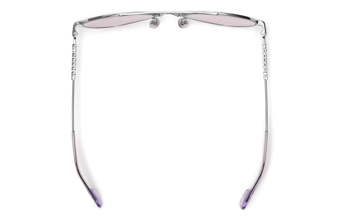 (Women) Burberry  Silver Irregular Frame Acetate Metal Sunglasses with Letter Detail 40833371 圖 4