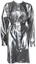 Buy (Women) Burberry Silver Long-Sleeve Midi Dress with Stand Collar. 40683961