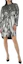 Lookbook (Women) Burberry Silver Long-Sleeve Midi Dress with Stand Collar. 40683961