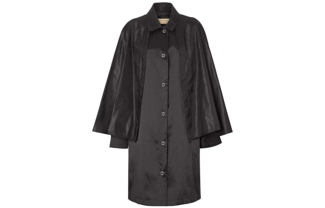 Buy (W) Burberry 单排扣长款黑色大衣 80136571