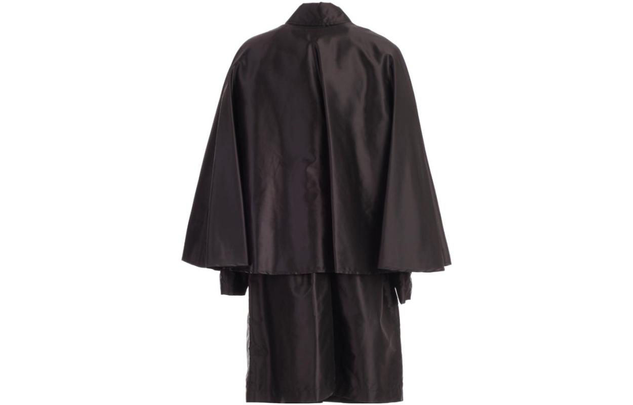 Lookbook (W) Burberry 单排扣长款黑色大衣 80136571