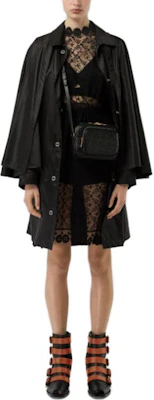 (W) Burberry 单排扣长款黑色大衣 80136571 Shop (W) Burberry 单排扣长款黑色大衣 80136571