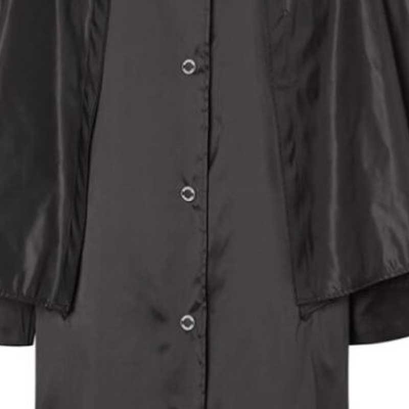 Cheap (W) Burberry 单排扣长款黑色大衣 80136571