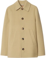 (Women) Burberry Single-Breasted Long Sleeve Coat in Linen Beige. 80951531 (Women) Burberry Single-Breasted Long Sleeve Coat in Linen Beige. 80951531