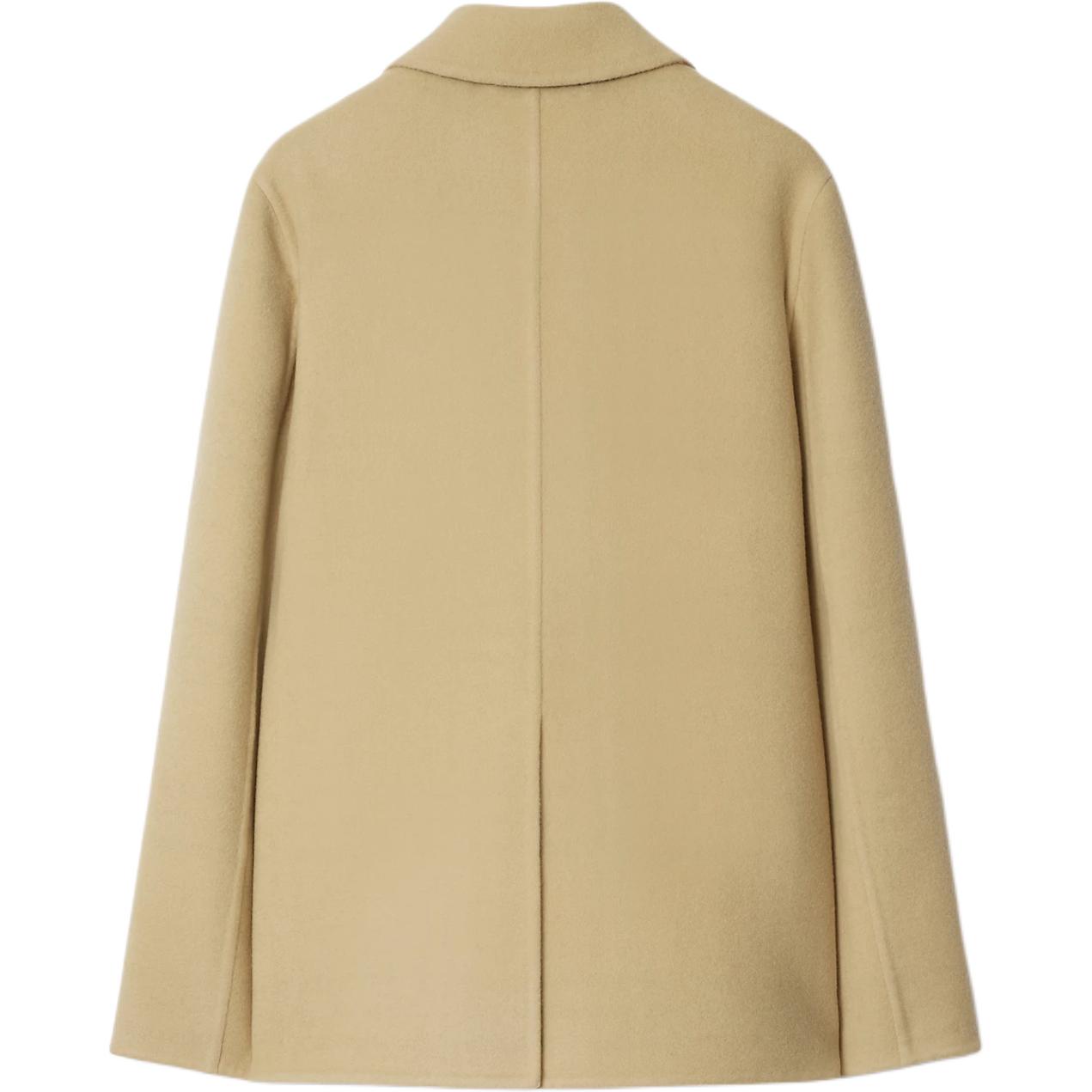 Lookbook (W) Abrigo Burberry de Lino Beige con Botones y Manga Larga. 80951531