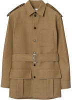 (Women) Burberry Single-Breasted Plain Jacket Coat in Brown. 80926501 (Women) Burberry Single-Breasted Plain Jacket Coat in Brown. 80926501