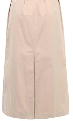 (W) Burberry Dress Tanpa Lengan Midi Slim Fit Light Khaki 80710471 Details for (W) Burberry Dress Tanpa Lengan Midi Slim Fit Light Khaki 80710471