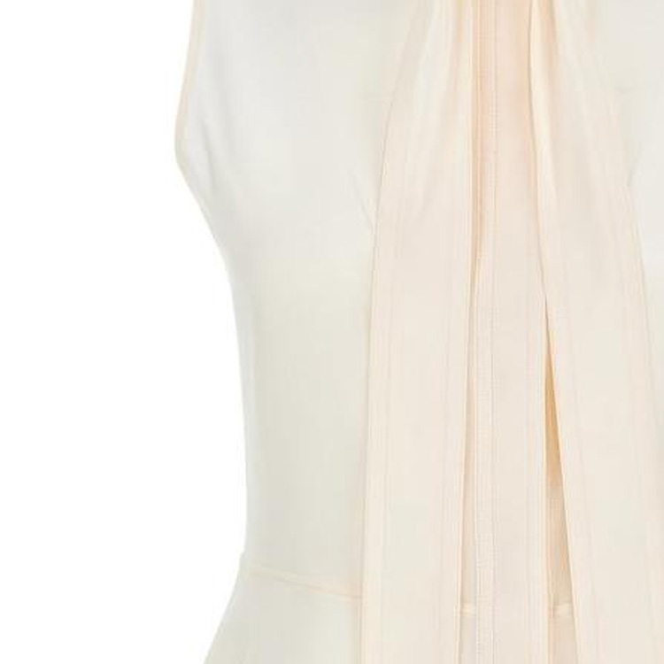 (Women) Burberry  Sleeveless Single-Breasted Shirt in Off-White. 80520411 圖 6