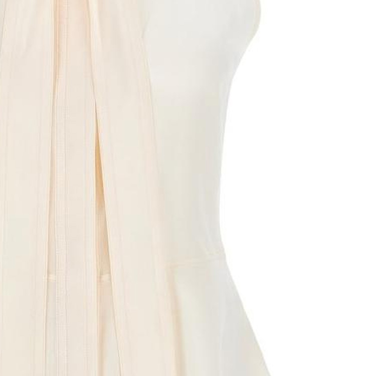 (Women) Burberry  Sleeveless Single-Breasted Shirt in Off-White. 80520411 圖 7