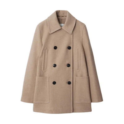 (Women) Burberry Slim-Fit Double-Breasted Trench Coat Gray Taupe 80911581