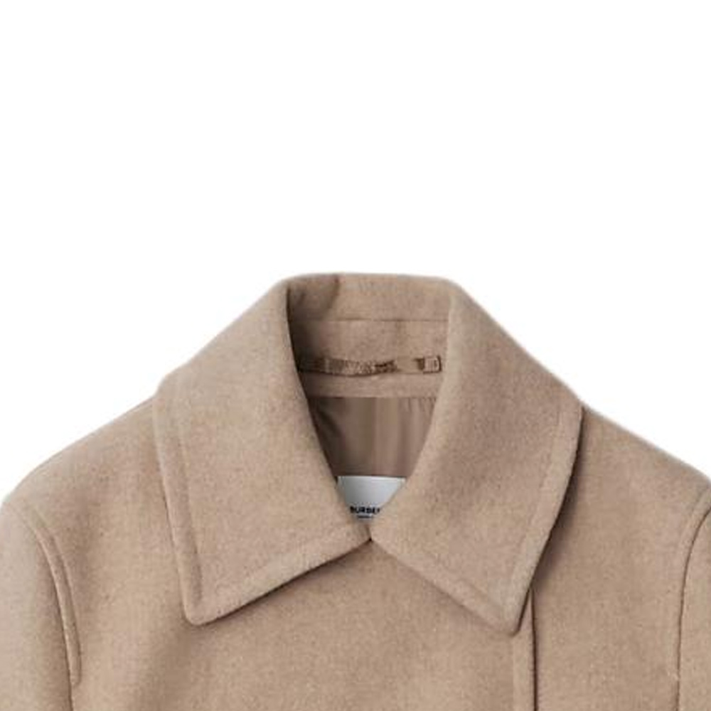 (Women) Burberry  Slim-Fit Double-Breasted Trench Coat Gray Taupe 80911581 圖 3
