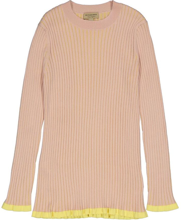 women-burberry-slim-fit-cashmere-knit-pullover-sweater-pink-long-sleeve-80015001