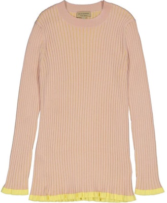 (Women) Burberry Slim Fit Cashmere Knit Pullover Sweater Pink Long Sleeve. 80015001 Buy (Women) Burberry Slim Fit Cashmere Knit Pullover Sweater Pink Long Sleeve. 80015001