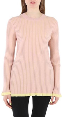 (Women) Burberry Slim Fit Cashmere Knit Pullover Sweater Pink Long Sleeve. 80015001 Shop (Women) Burberry Slim Fit Cashmere Knit Pullover Sweater Pink Long Sleeve. 80015001