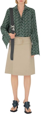 (W) 博柏利修身款休闲中长连衣裙纯色米色 80874821 Shop (W) 博柏利修身款休闲中长连衣裙纯色米色 80874821