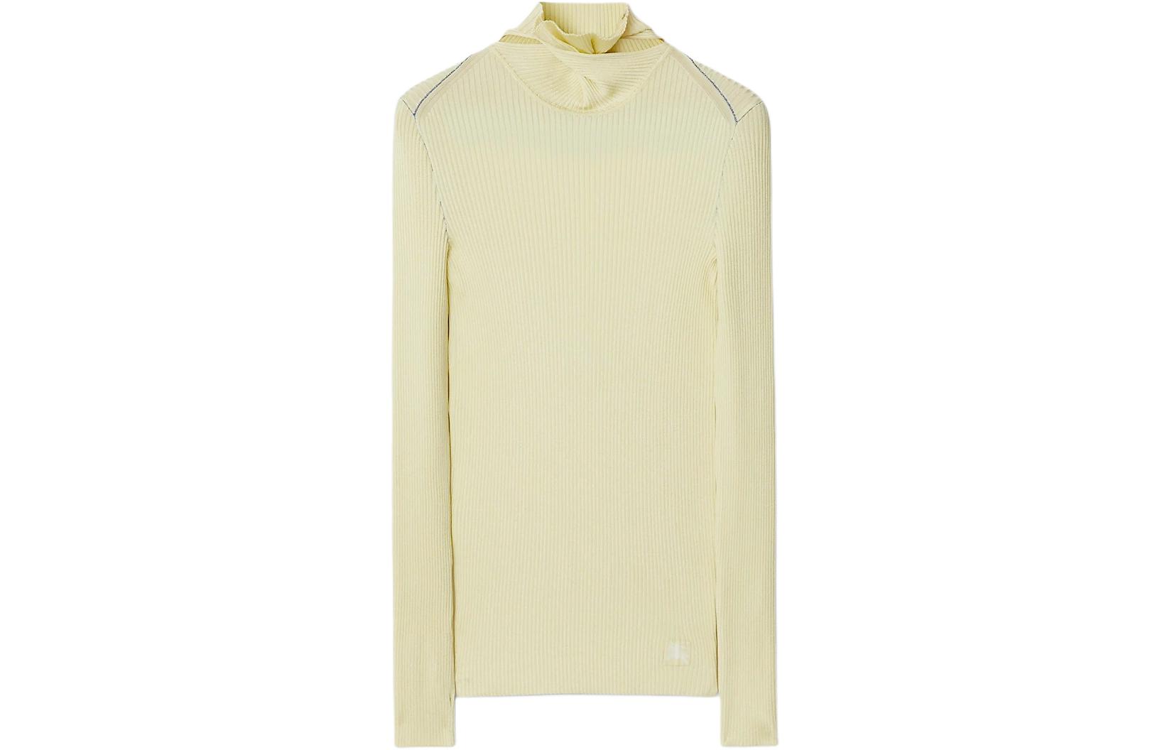 (Women) Burberry  Slim Fit Knit Pullover with Letter Print in Guava Color. 80811681