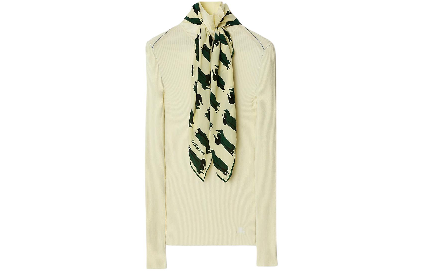 Lookbook (W) Burberry 修身針織字母印花上衣 - 番石榴色. 80811681