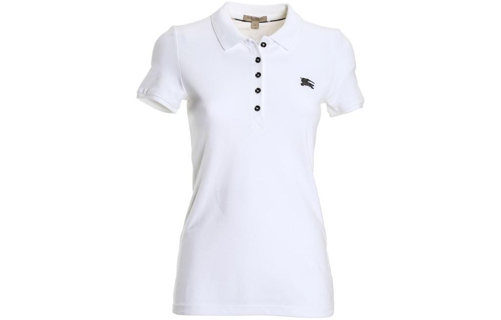 Buy (Women) Burberry  Slim Fit Logo Polo Shirt - White 39559631