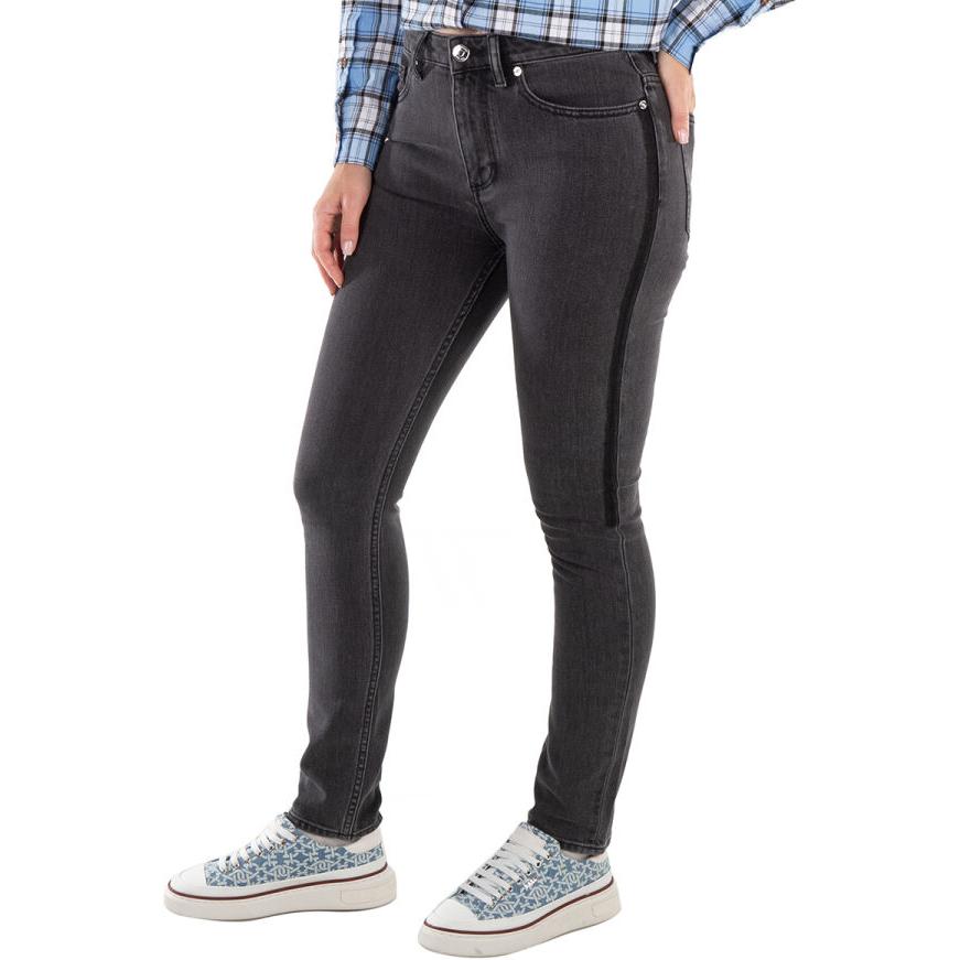 Lookbook (W) 巴宝莉修身直筒牛仔裤中灰色. 80450291