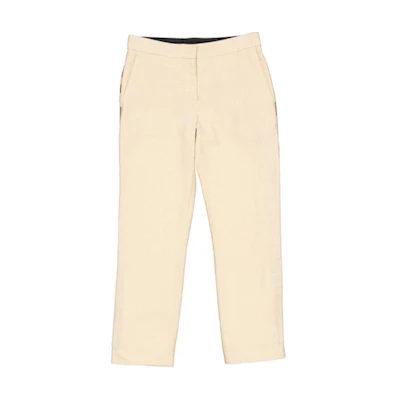 (Women) Burberry Slim Fit Striped Zip Casual Pants Beige. 80168931