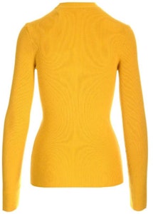 (W) 博柏利修身版黄色羊毛罗纹圆领毛衣 8077681 Lookbook (W) 博柏利修身版黄色羊毛罗纹圆领毛衣 8077681