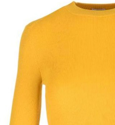 (W) Burberry Slim Fit Kuning Wool Leher Bulat Sweater Ribbed. 8077681 Shop (W) Burberry Slim Fit Kuning Wool Leher Bulat Sweater Ribbed. 8077681