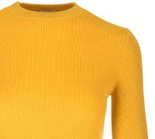 (W) バーバリー スリムフィット イエロー ウールリブ クルーネック セーター. 8077681 Purchase (W) バーバリー スリムフィット イエロー ウールリブ クルーネック セーター. 8077681