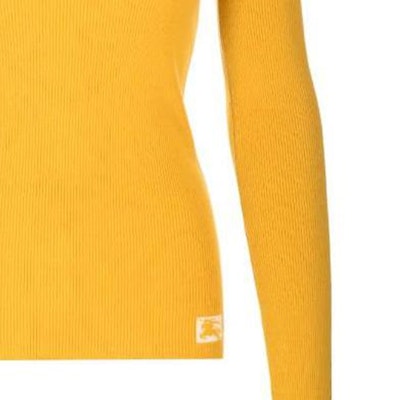(W) Burberry Slim Fit Kuning Wool Leher Bulat Sweater Ribbed. 8077681 Cheap (W) Burberry Slim Fit Kuning Wool Leher Bulat Sweater Ribbed. 8077681