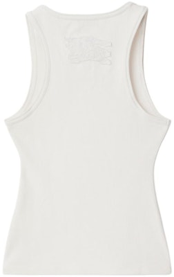 (W) Burberry Slim Knit Tank Top Logo Patch Warna Salt Crystal. 80882821 Lookbook (W) Burberry Slim Knit Tank Top Logo Patch Warna Salt Crystal. 80882821