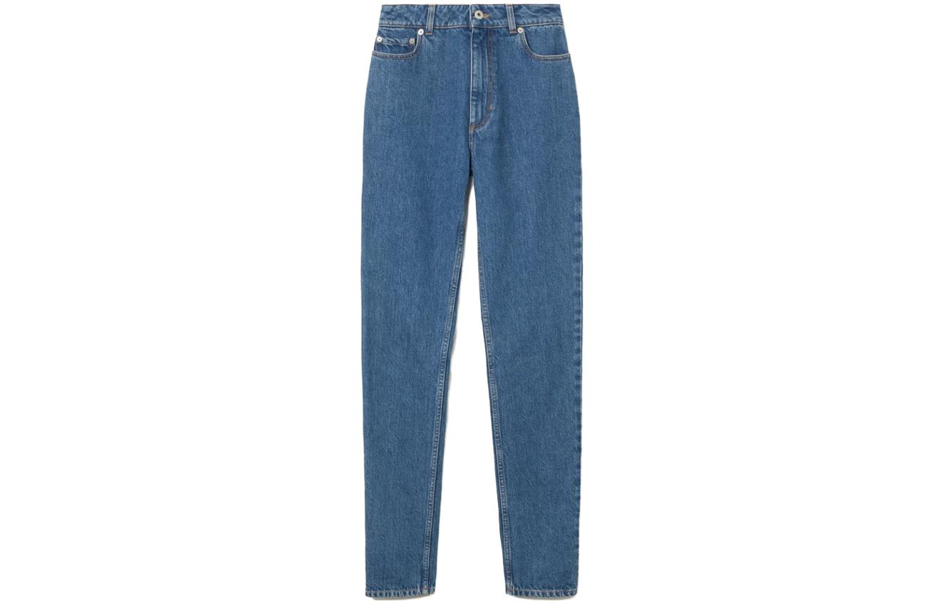 (Women) Burberry  Slim Straight High-Waisted Jeans Blue. 80669411