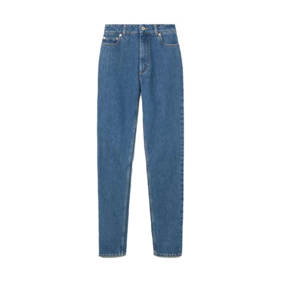 (Women) Burberry Slim Straight High-Waisted Jeans Blue. 80669411