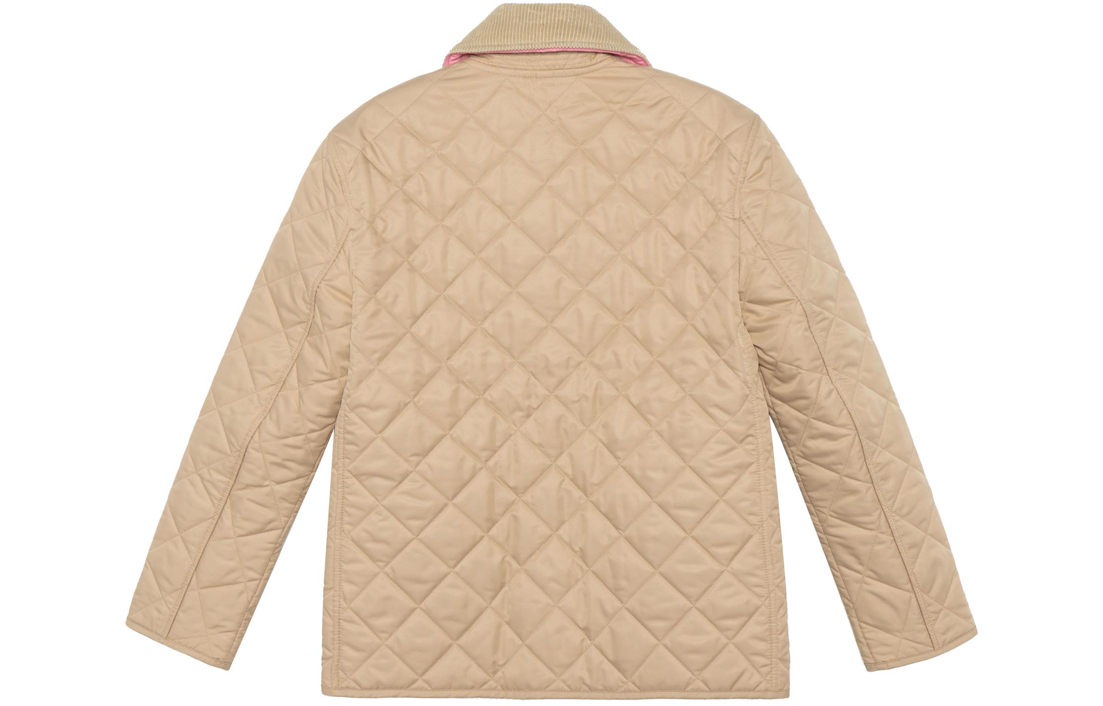 (Women) Burberry  Solid Beige Single-Breasted Long-Sleeve Jacket. 80545561 圖 3