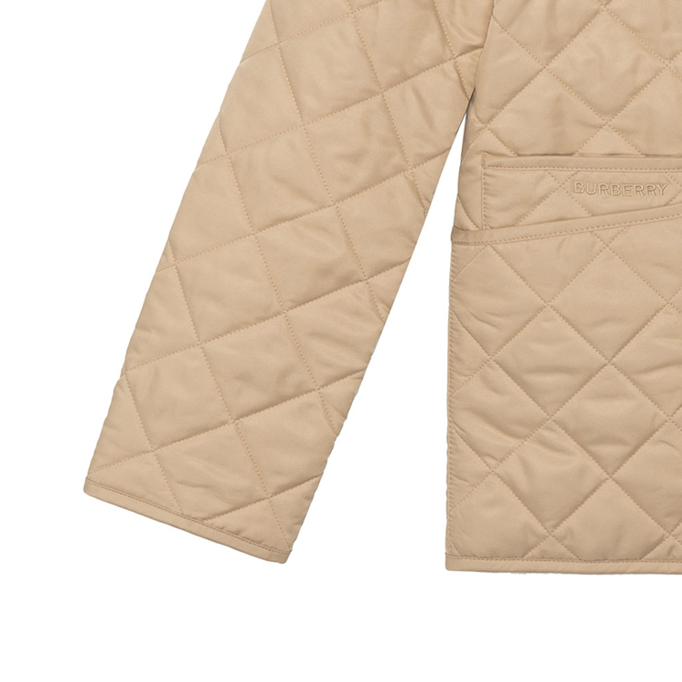 (Women) Burberry  Solid Beige Single-Breasted Long-Sleeve Jacket. 80545561 圖 6