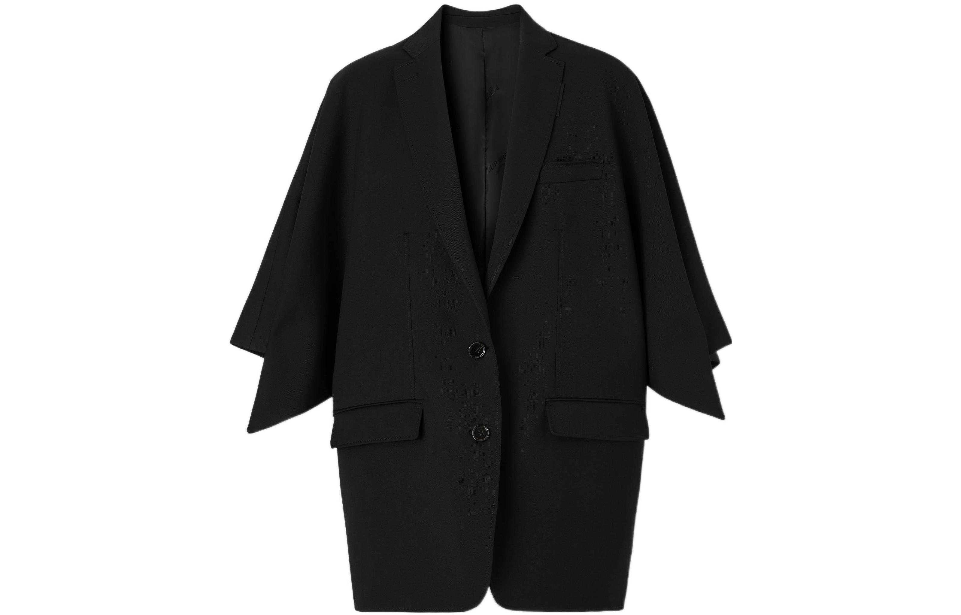 (Women) Burberry  Solid Black Shawl Sleeve Suit Jacket SS22 Collection. 80545041 圖 2