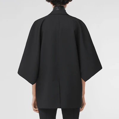 (W) バーバリー ソリッドブラック ショールスリーブ スーツジャケット SS22コレクション 80545041 Shop (W) バーバリー ソリッドブラック ショールスリーブ スーツジャケット SS22コレクション 80545041