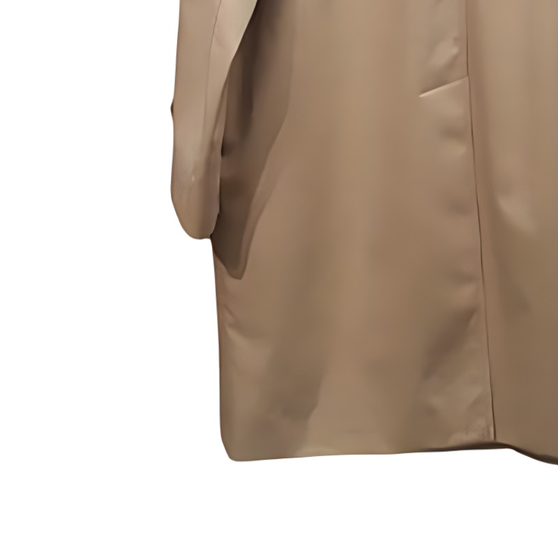 (Women) Burberry  Solid Color Button-Up Long Sleeve Trench Coat Khaki FW23 80677641 圖 6