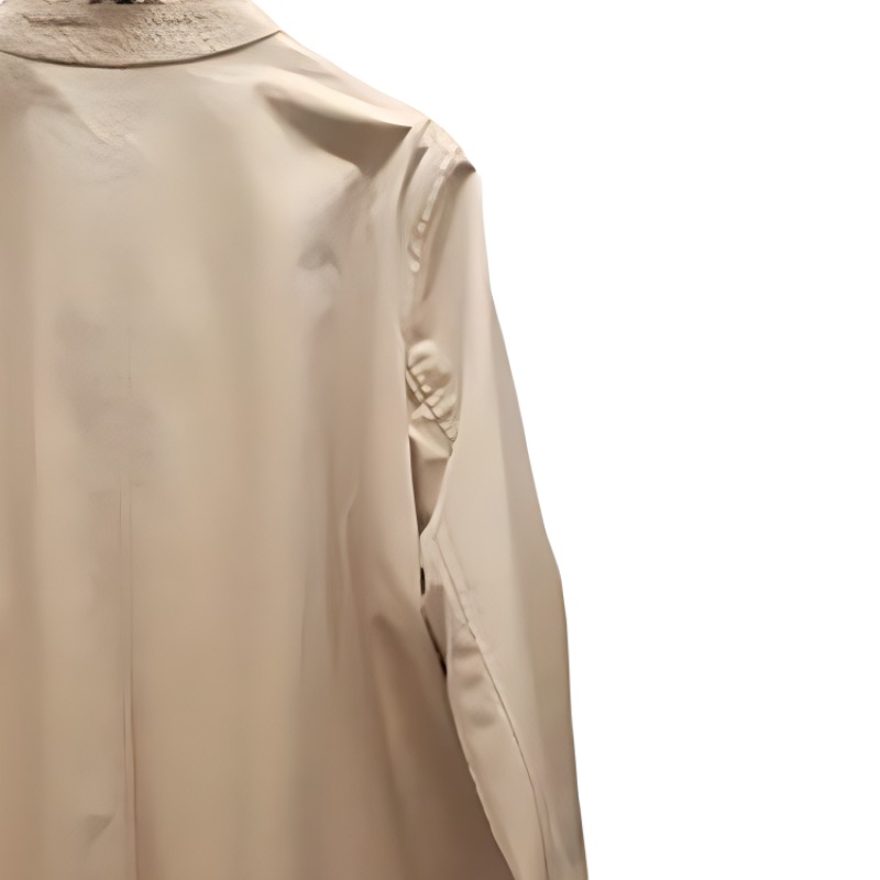 (Women) Burberry  Solid Color Button-Up Long Sleeve Trench Coat Khaki FW23 80677641 圖 7