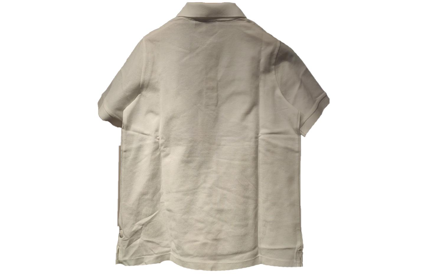 (Women) Burberry  Solid Color Button Straight-Cut Short-Sleeve Polo Shirt White 80669001 圖 3