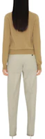 Shop (Women) Burberry Solid Color Cashmere Cardigan Long Sleeve - Khaki. 80963361