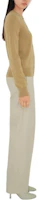 Purchase (Women) Burberry Solid Color Cashmere Cardigan Long Sleeve - Khaki. 80963361