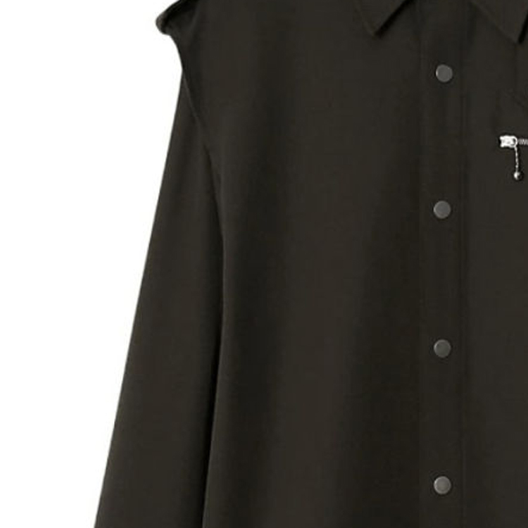 (Women) Burberry  Solid Color Casual Long Sleeve Shirt Brown 80774721 圖 3