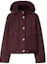 Buy (W) Burberry Jaket Kasual Single-Breasted Warna Burgundy Gelap 80776621