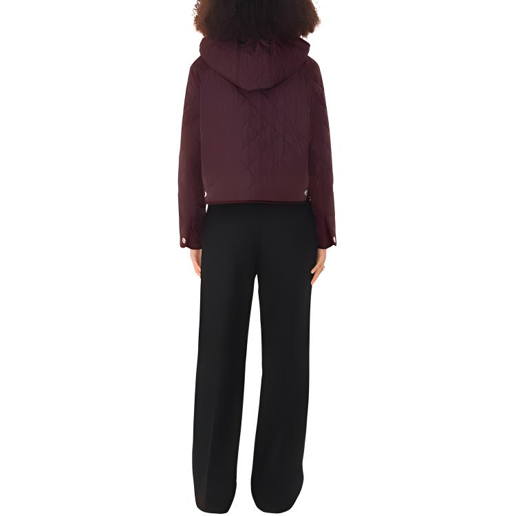 (Women) Burberry  Solid Color Casual Single-Breasted Jacket Dark Burgundy 80776621 圖 4