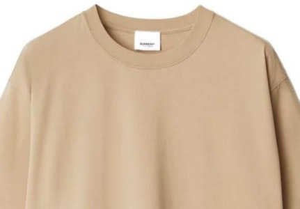 (W) Burberry T-Shirt Kuning Coklat Lembut Corak Kotak Leher Bulat SS24. 80851101 Details for (W) Burberry T-Shirt Kuning Coklat Lembut Corak Kotak Leher Bulat SS24. 80851101