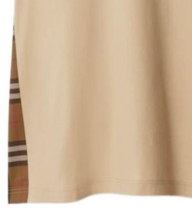 (W) Burberry T-Shirt Kuning Coklat Lembut Corak Kotak Leher Bulat SS24. 80851101 Cheap (W) Burberry T-Shirt Kuning Coklat Lembut Corak Kotak Leher Bulat SS24. 80851101