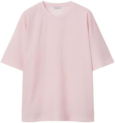 (W) Burberry Kaos Oblong Warna Solid Leher Bulat Pink Muda FW23 Relaxed Fit. 80835991 Buy (W) Burberry Kaos Oblong Warna Solid Leher Bulat Pink Muda FW23 Relaxed Fit. 80835991