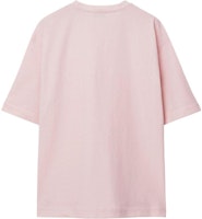 (W) Burberry Kaos Oblong Warna Solid Leher Bulat Pink Muda FW23 Relaxed Fit. 80835991 Lookbook (W) Burberry Kaos Oblong Warna Solid Leher Bulat Pink Muda FW23 Relaxed Fit. 80835991